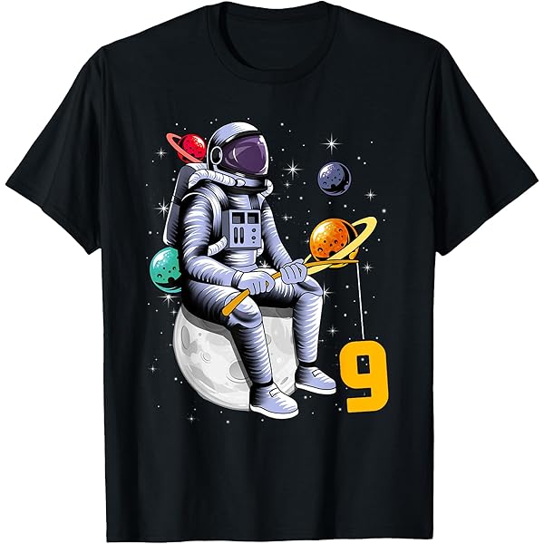 Amazon.com: On Cloud Nine Birthday Shirt 9 Year Old Bday